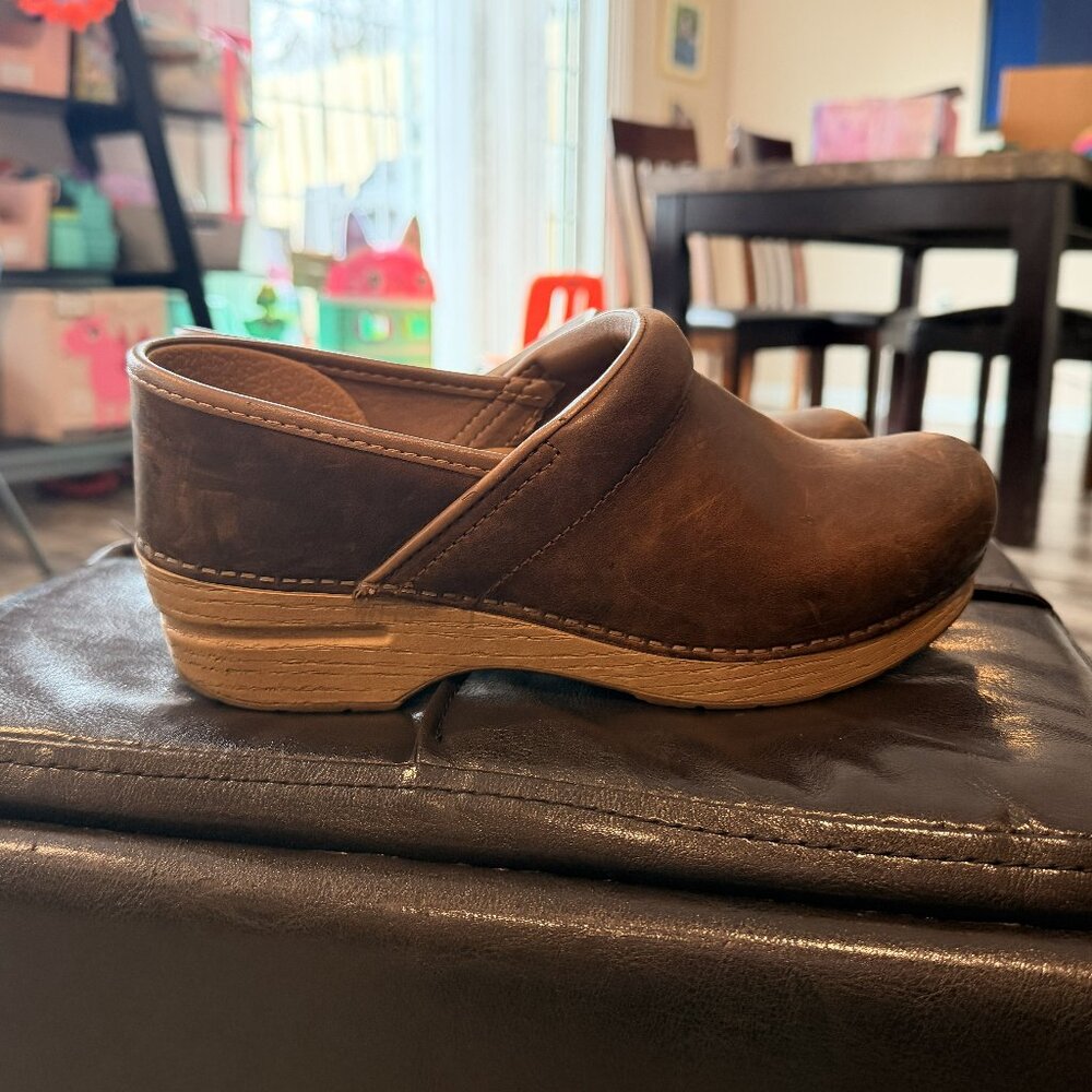 Dansko Professional Brown Oiled Clogs